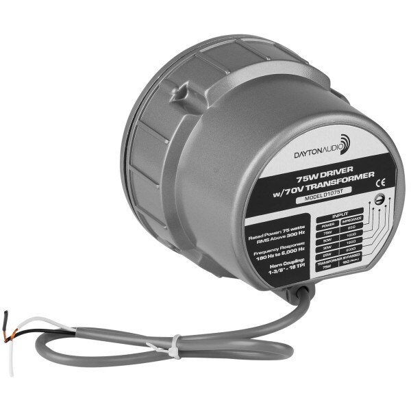 Main product image for Dayton Audio D1075T 75W Driver with 70V Transformer 300-190